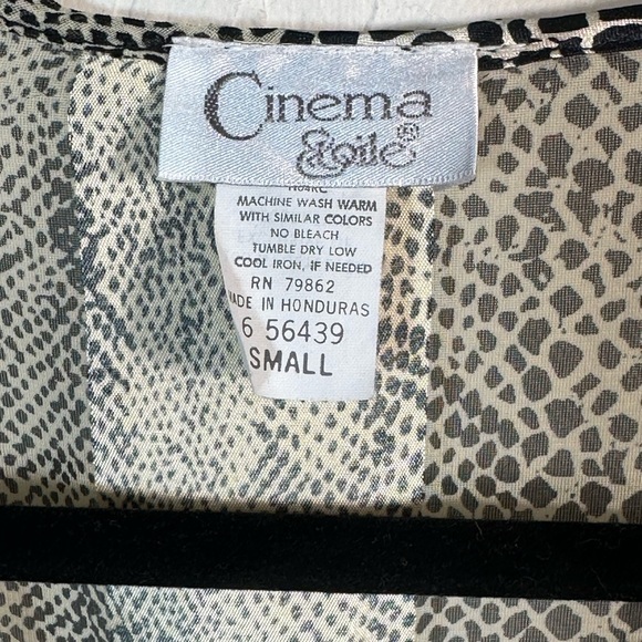Cinema Eloile new kimono robe women's size small belted leopard print - Picture 3 of 5